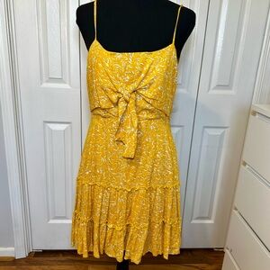 Native Daughters Yellow Floral Mini Dress Size M